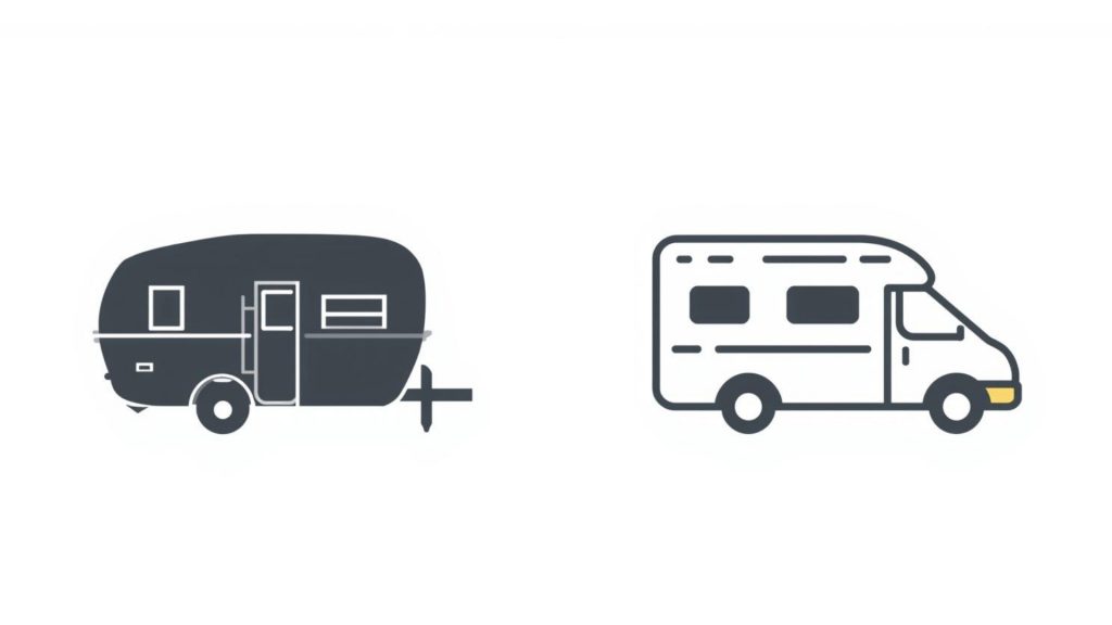 比較表のイメージアイコン：家と車のピクトグラム